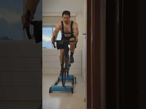 Treino em casa no rolo