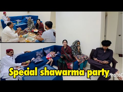 Special shawarma 🥙 party | sitara ny diya gift .. babar akbar vlog