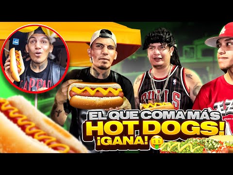 QUIEN COMA MÁS HOTDOGS GANA🤑 | REGALANDO DINERO EN MONTERREY