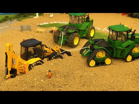 RC Tractor Model Bruder Field Plow Hard Work!