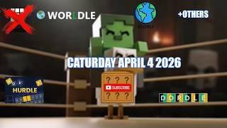 WorLdle & Globle & Other Daily Games - Caturday April 4 2026 ©