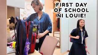 FIRST DAY OF SCHOOL NI LOUIE! KAGULO NA SA UMAGA! | AustriaFamilyVlogs