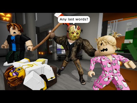 HALLOWEEN NIGHT EVADING THE MASKED HORROR 🏃👹 Roblox Brookhaven 🏡 RP - Funny Moments