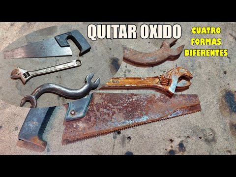 TRUCO ELIMINAR EL OXIDO. Quitar y limpiar el óxido de metales, varias formas ¿La mejor?