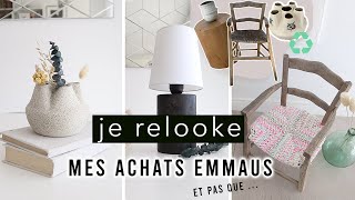 JE RELOOKE MES ACHATS EMMAUS & pas que ... ( DIY DECO BOHO CHIC recyclage - récup - thrift flip)
