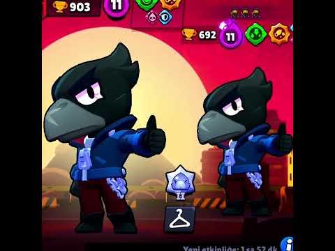 BRAWL STARS ANKA CROW ALDIM  🐦‍⬛🥵  #brawlstars #tiktok #keşfet #supercell #ytshortsindia