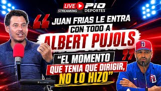 Juan Frias le responde con TODO A ALBERT PUJOLS y defiende a los PERIODISTAS DOMINICANOS 