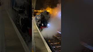 Blue Peter arrived at York Station.  #bluepeter #train #steam