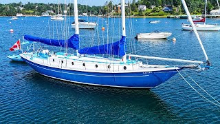 DIRT CHEAP & Unique 44' DREAM Schooner [4K Tour] Learning the Lines