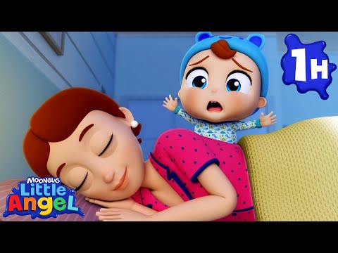 Scary Ten in the Bed! 👻✨ |  Little Angel 1 HR | Moonbug Kids - Fun Stories and Colors