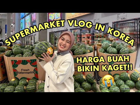 SUPERMARKET VLOG 🇰🇷 BELANJA BULANAN DI KOREA 💕 HARGA BUAH BIKIN KAGET!! 😭