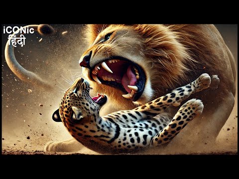 जब तेंदुए ने शेर को चुनौती दी | Fierce Battle Between Leopard And Lion