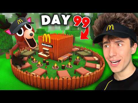 BUILDING a MCDONALDS BASE With The NEW CHEF CLASS In ROBLOX 99 NIGHTS...