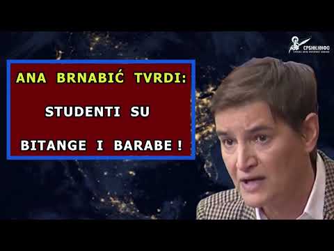 Panika u SNS-u! Ana Brnabić: Studenti su bitange i barabe! Za Vidovdan ćemo sprečiti državni puč!