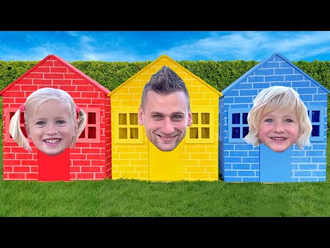 Katya y Dima decoran casas de juegos