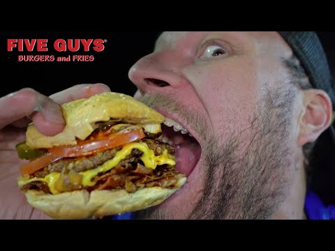 My First Time Trying Five Guys Burgers!