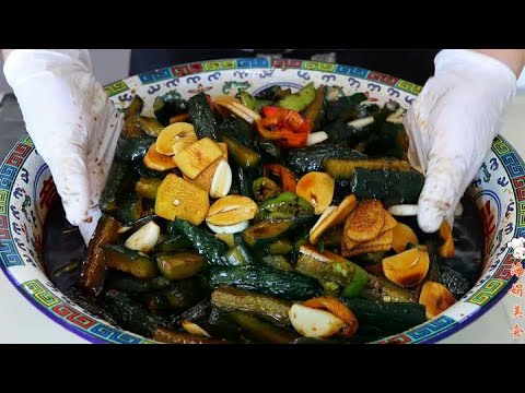 秋天必需有的脆爽小咸菜，过程食材都简单，搭配早餐美极了 #凉拌黄瓜 #腌黄瓜 #腌菜 #咸菜 #传统美食
