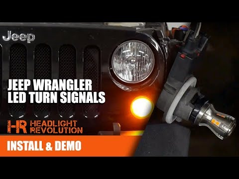 Jeep Wrangler (JK) 07-18 LED Front Turn Signal Upgrade | HR