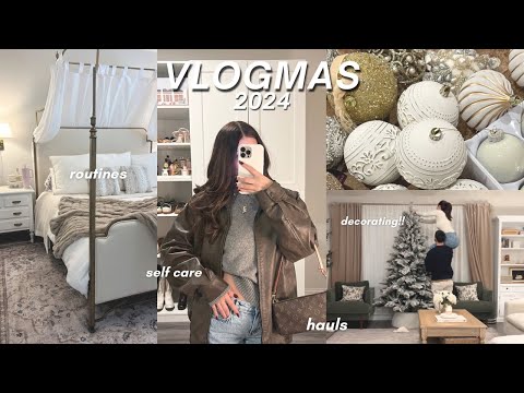 VLOGMAS ❄️ week one: putting up the tree, decorating, shopping, family + selfcare