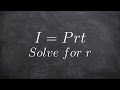 Understanding Simple Interest and Solving for R