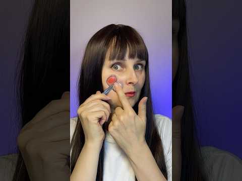 I tried strange beauty hacks #makeup #makeuptutorial #beauty #viral #asmr