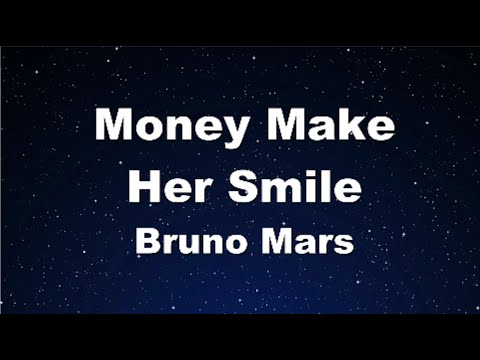 Karaoke♬ Money Make Her Smile – Bruno Mars 【No Guide Melody】 Instrumental, Lyric