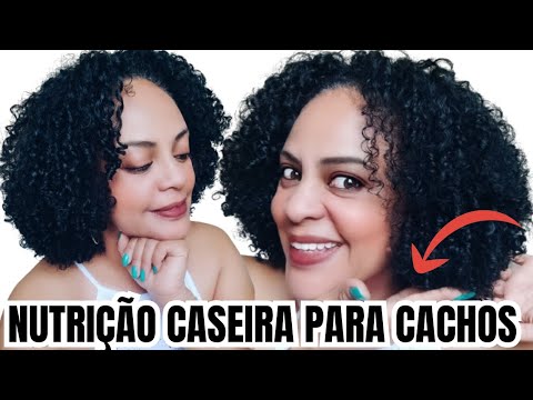 NUTRIÇÃO CASEIRA POTENTE PARA CABELOS CACHEADOS RESSECADOS!