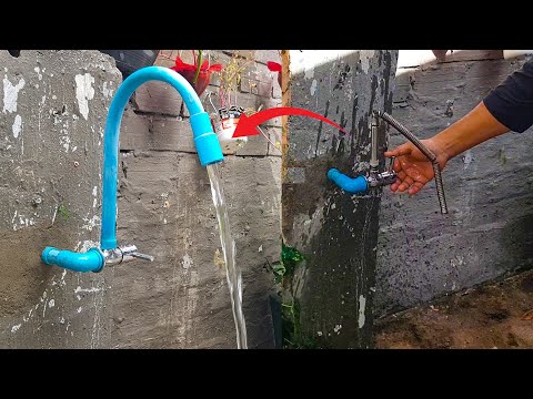 Technique to fix PVC pipe faucet low water pressure #shorts