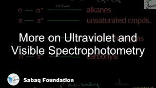 More on Ultraviolet and Visible Spectrophotometry