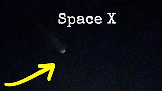 Space X launches Satellites Tonight Cape Canaveral Florida