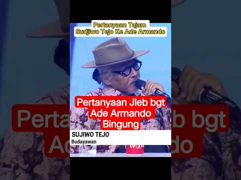 pertanyaan tajam sudjiwo Tejo #sudjiwotedjo #adearmando #onepiece #bendera #tambang