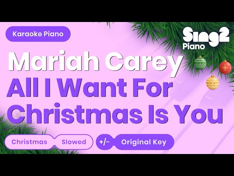 Mariah Carey – All I Want For Christmas Is You (Slowed Piano Karaoke)