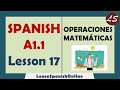 Mastering Basic Math Operations in Spanish