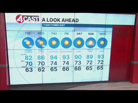 Comfortable Tuesday in the Bay Area