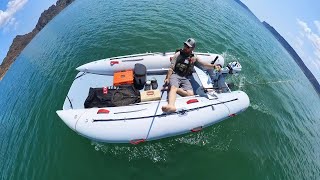 Our New INFLATABLE Boat for Camping! True Kit Discovery 4.0 with Electric Motor