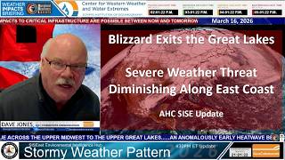 Blizzard Driving Severe Weather Along East Coast with Little Power Impact, Hot Weather for the West