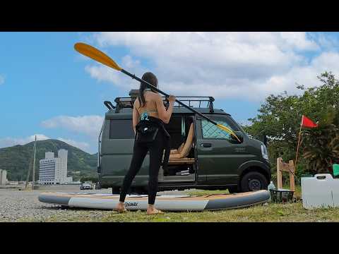 100円ワームで高級魚釣って車内宴会🎣夏の西伊豆！軽バン釣り車中泊