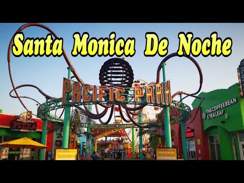 Así Es Una Noche En El Muelle De Santa Monica, CA.