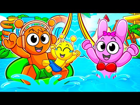 SPRUNKI FAMILY Goes To WATERPARK in Roblox!