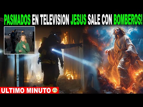 PASMADOS en TELEVISIÓN REPORTEROS, CUÁNDO IMAGEN DE JESÚS SALE CON LOS BOMBEROS!