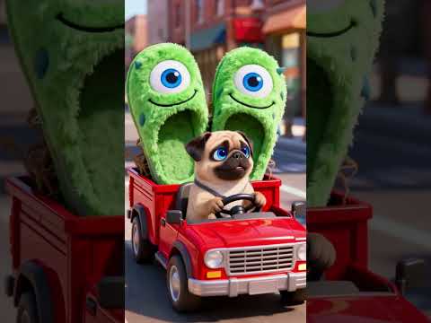 Adorable Dog Turns Its New Monster Slippers Into a Comfy Relaxation Spot