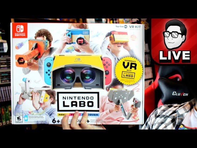 [Live Stream] Switch VR IS HERE! Unboxing Labo VR + First Impressions! | Nintendrew