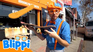 Blippi lernt Skatebaord fahren mit Shaun White!! 🛹 Blippi Deutsch | Abenteuer und Videos für Kinder