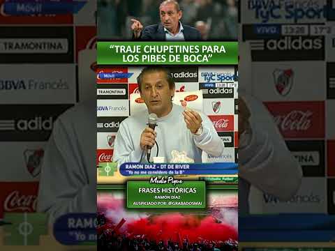 RAMON DIAZ "TRAJE CHUPETINES PARA LOS PIBES DE BOCA" #futbolargentino #riverplate #bocajuniors