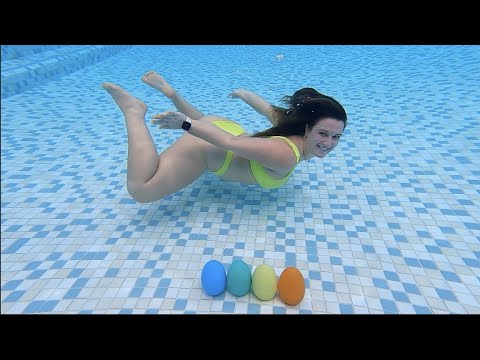 Swimming Underwater with Swim Toys