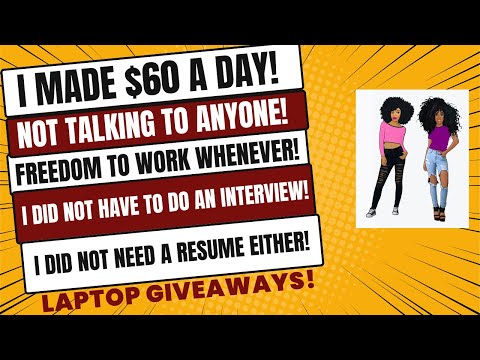 I Made $60 A Day No Talking! No Resume! Work When You Want! Keying In Receipts Work From Home Jobs