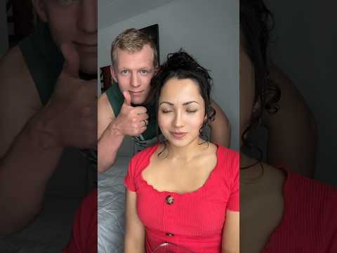Broma de los ojos cerrados a mi esposo ??