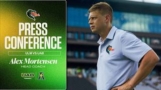 UAB Football | vs. ULM Post Game Press Conference | Coach Alex Mortensen