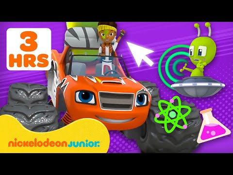 Blaze et les Monster Machines | 3 HEURES de Blaze en missions et aventures avec les STEM ! 📏