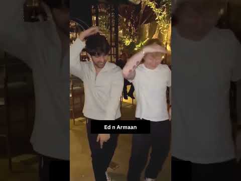 Ed Sheeran in Mumbai with #shahrukh #armaanmalik and #shubhmangill #edsheeran